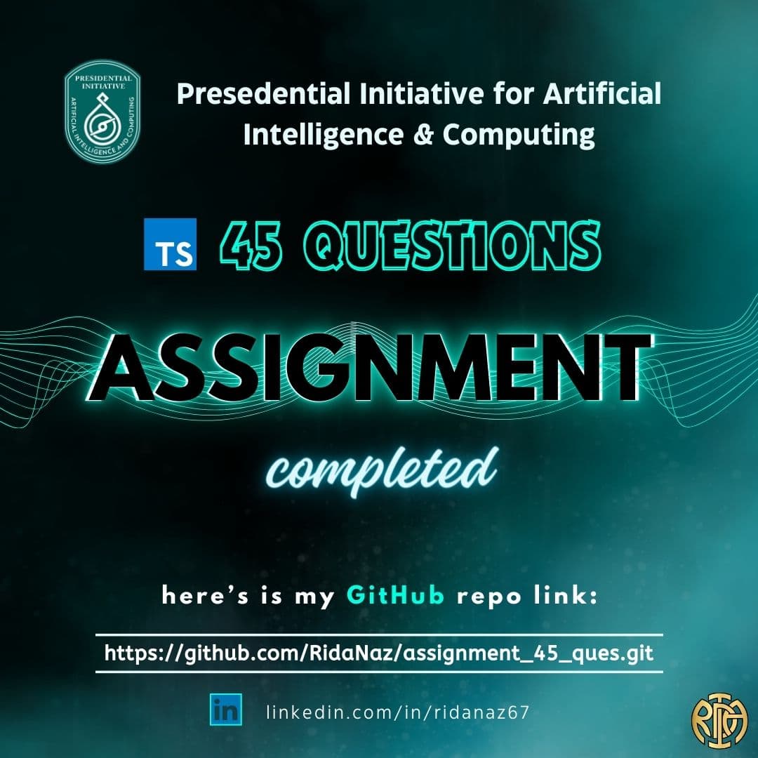 45 Questions Assignment