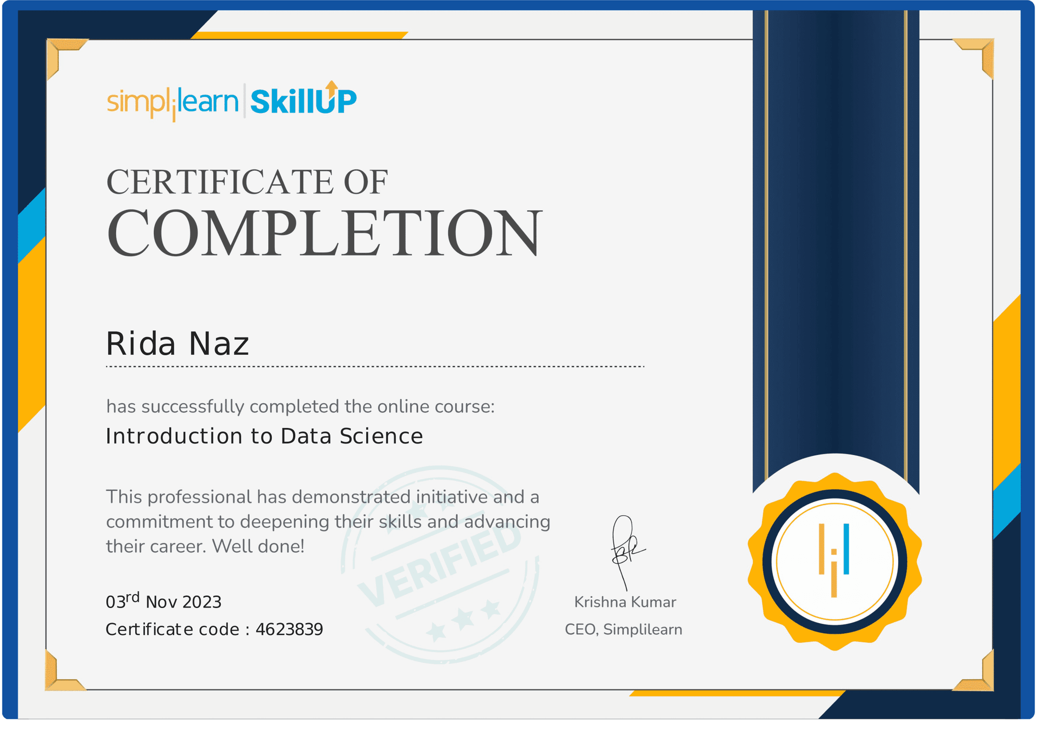 Introduction to Data Science
